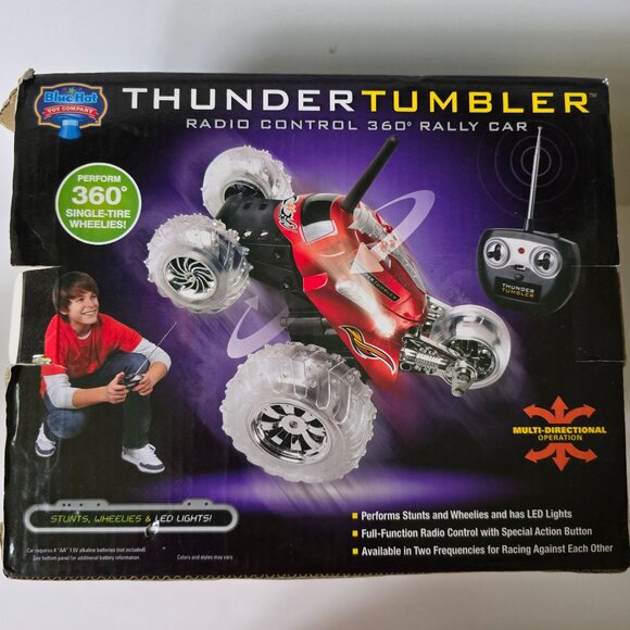 Thunder Tumbler Radio Control 360° Rally Car 2012 Multi-Directional LED Lights & - Picture 14 of 16